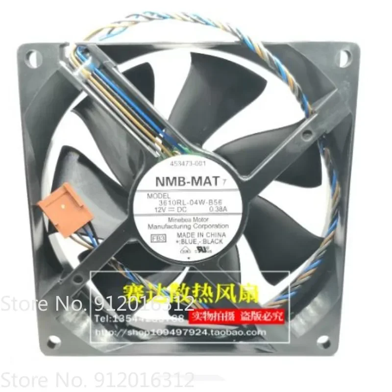 New Cooler Fan for NMB-MAT 3610RL-04W-B56 9225 12V 0.38A 4 Wire PWM Cooling Fan 90 * 90 * 25mm
New Cooler Fan for NMB-MAT 3610RL-04W-B56 9225 12V 0.38A 4 Wire PWM Cooling Fan 90 * 90 * 25mm