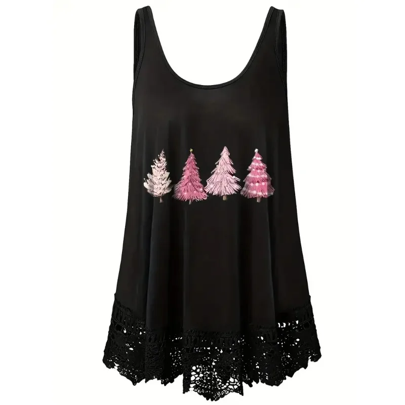 Plus Size 1XL-5XL New Women's Summer Sleeveless Vest Lace Trim Tank Top Women Casual Round Neck Vest
Plus Size 1XL-5XL New Women's Summer Sleeveless Vest Lace Trim Tank Top Women Casual Round Neck Vest