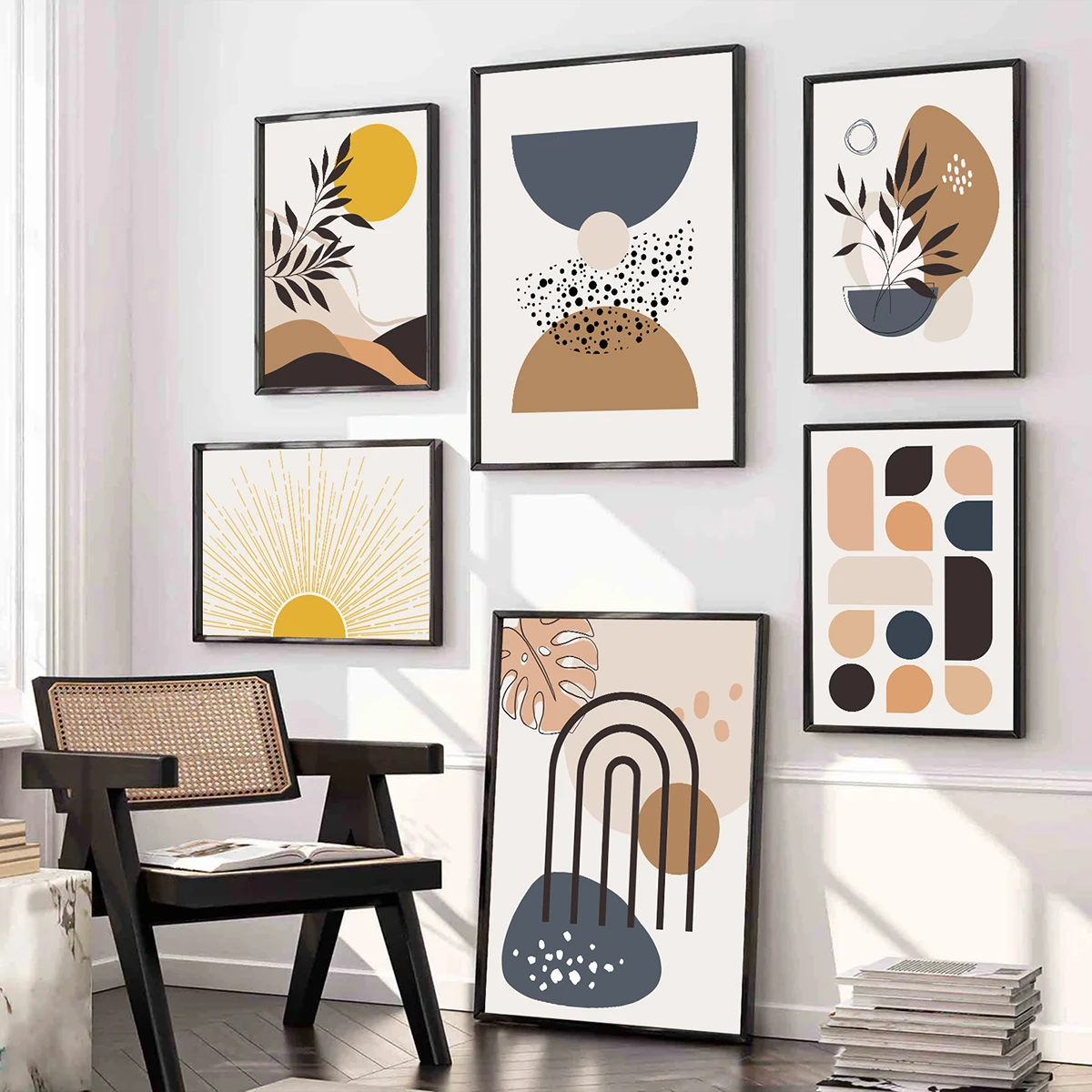 Boho Abstract Geometric Line Black Beige Wall Art Posters Canvas Painting Print Picture for Living Room Interior Home Decoration
Boho Abstract Geometric Line Black Beige Wall Art Posters Canvas Painting Print Picture for Living Room Interior Home Decoration