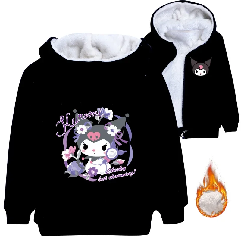 Lovely Kuromi Melody Clothes Kids Zipper Windbreaker Baby Boy Hoodies Children's Winter Clothing Girl Hooded Fleece Warm Jackets
Lovely Kuromi Melody Clothes Kids Zipper Windbreaker Baby Boy Hoodies Children's Winter Clothing Girl Hooded Fleece Warm Jackets