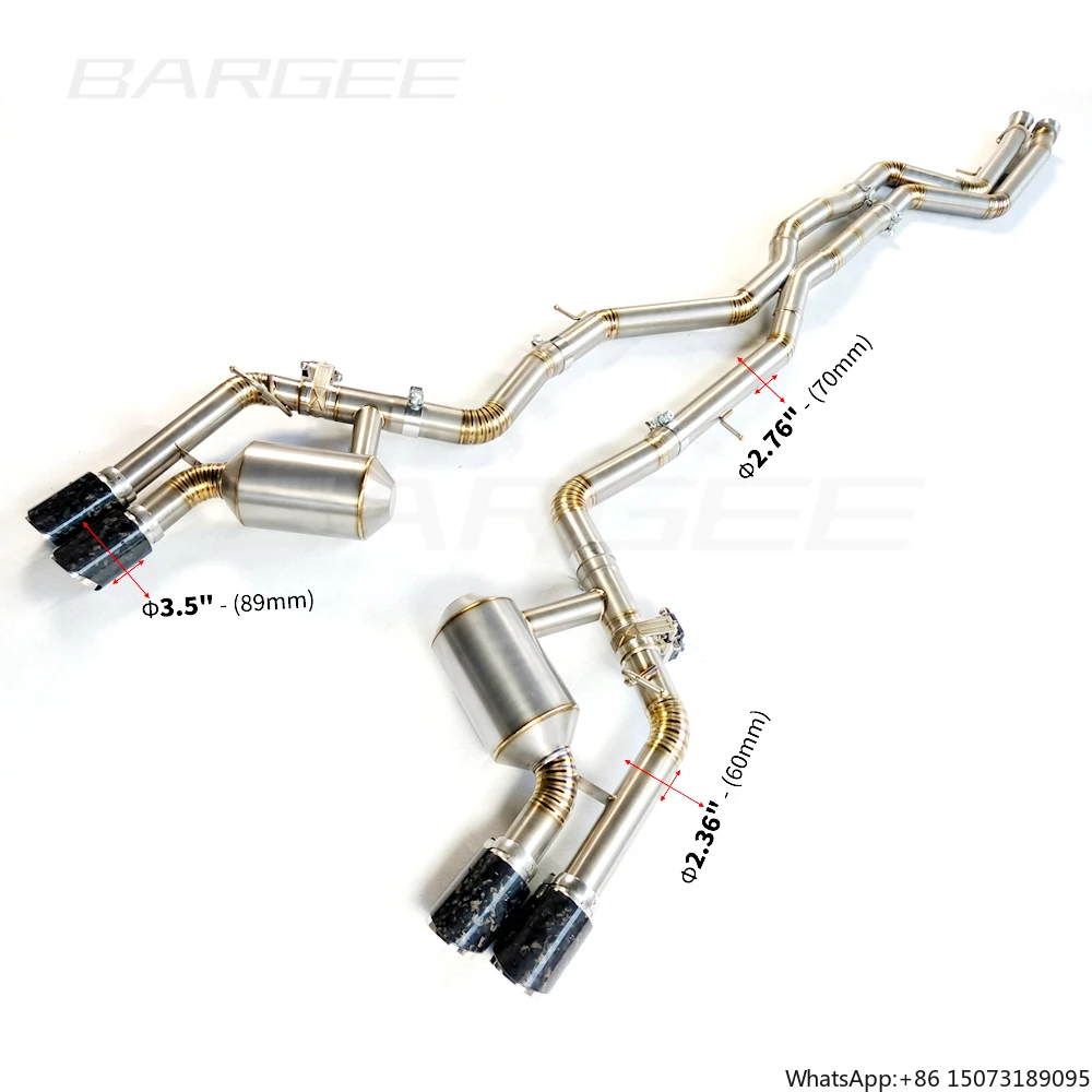 Bargee Valvetronic Titanium EXHAUST CATBACK for for M Series F22 F23 M2C (M2 Competition) S55 3.0T 17~19
Bargee Valvetronic Titanium EXHAUST CATBACK for for M Series F22 F23 M2C (M2 Competition) S55 3.0T 17~19