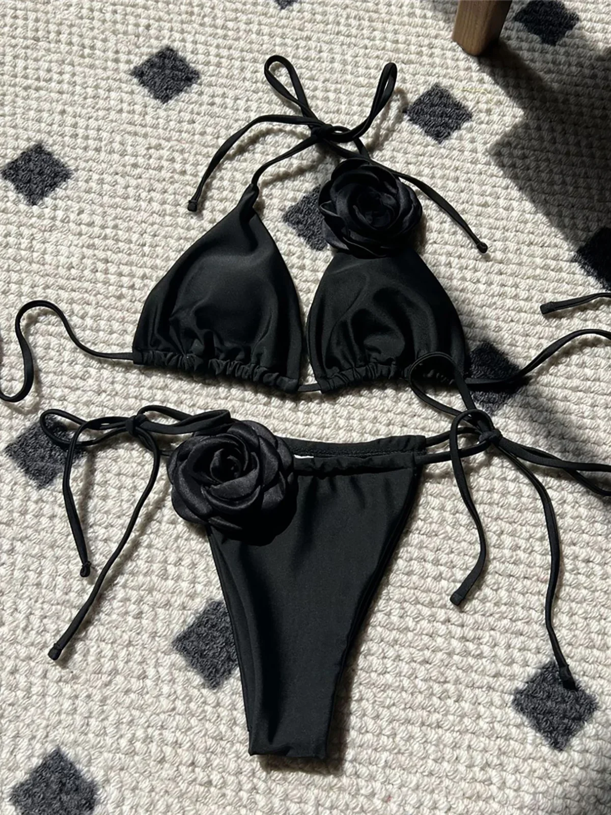 9 Colors 3D Flowers Halter Strappy Bikini Women Swimwear Female Swimsuit Two-pieces Bikini set Bather Bathing Suit Swim K5446
9 Colors 3D Flowers Halter Strappy Bikini Women Swimwear Female Swimsuit Two-pieces Bikini set Bather Bathing Suit Swim K5446
