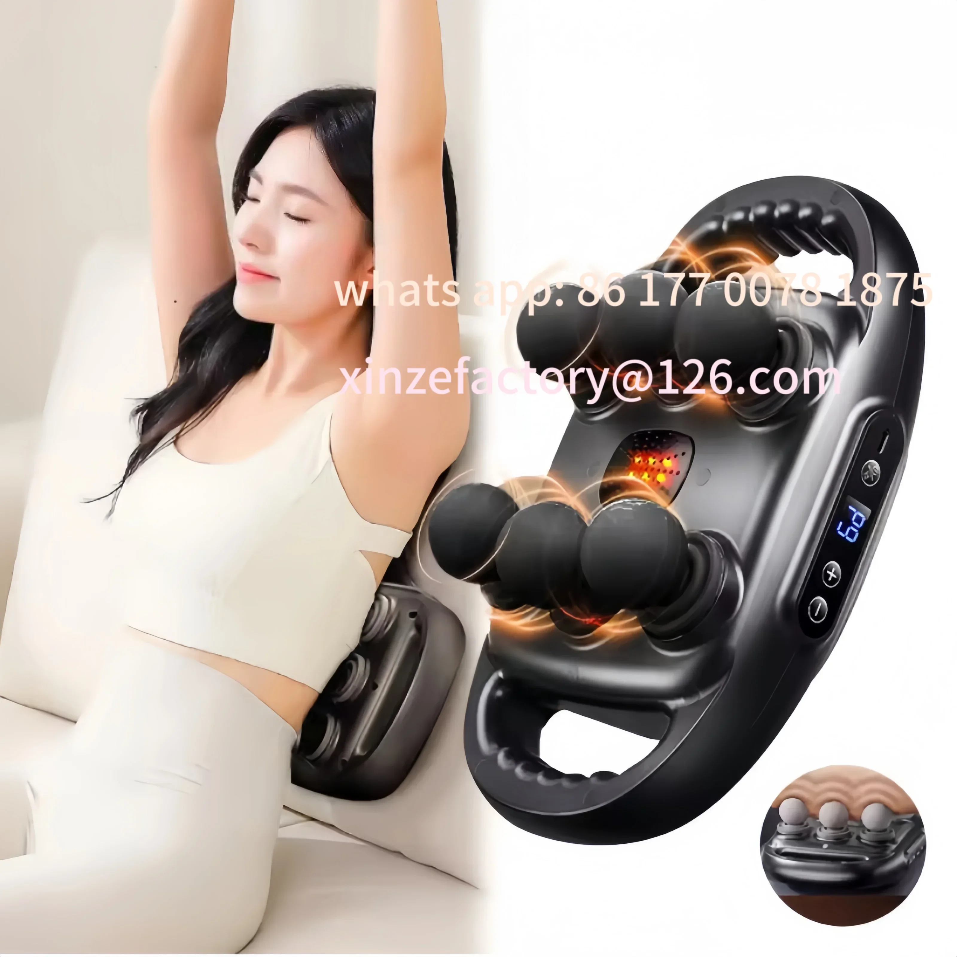 Customizable Muscle Massager High Frequency Back Waist Massage Machine Six-head Body Shoulder Professional
Customizable Muscle Massager High Frequency Back Waist Massage Machine Six-head Body Shoulder Professional