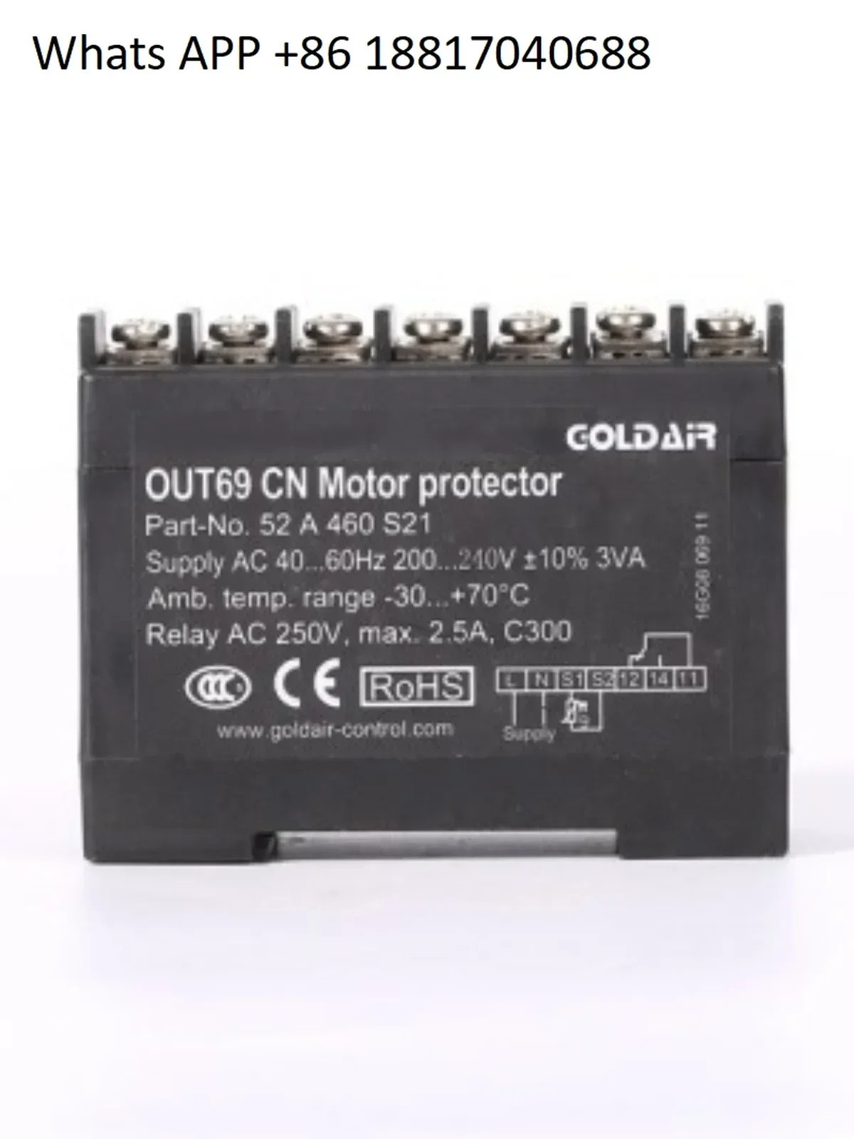 Compressor temperature protection module INT69 52A120S10
Compressor temperature protection module INT69 52A120S10
