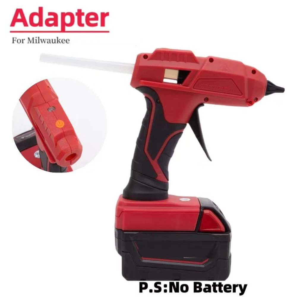 100W Cordless For Milwaukee Hot Glue Gun Skin For M18 18V Milwaukee Battery Glue Gun 7mm glu
100W Cordless For Milwaukee Hot Glue Gun Skin For M18 18V Milwaukee Battery Glue Gun 7mm glu