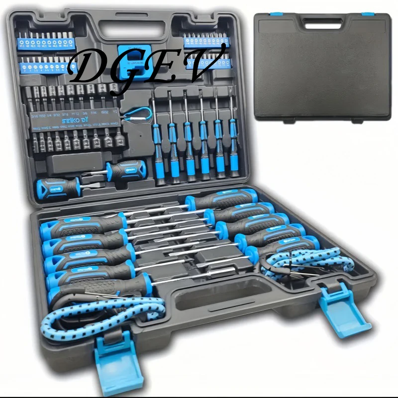 DGEV 83-Piece Set Magnetic Screwdriver Triangle Precision Screwdriver Head Set CRV Steel Home Auto Repair Tool Kit
DGEV 83-Piece Set Magnetic Screwdriver Triangle Precision Screwdriver Head Set CRV Steel Home Auto Repair Tool Kit