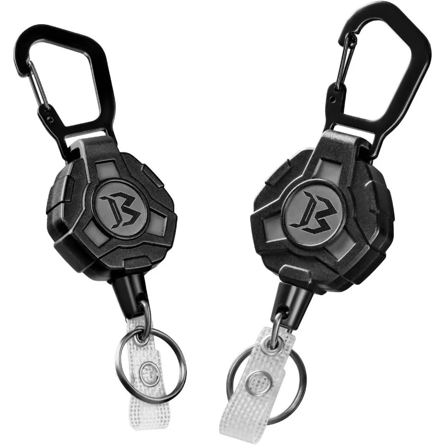 2 Pack Retractable Keychain Heavy Duty Carabiner Badge Holder with 29 Steel Cord
2 Pack Retractable Keychain Heavy Duty Carabiner Badge Holder with 29 Steel Cord