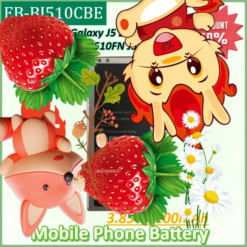 New EB-BJ510CBE 3.85V 3100mAh Mobile Phone Battery for Samsung Galaxy J5 2016 SM-J510 J5109 J5108 J510 J510FN J510F J510G
New EB-BJ510CBE 3.85V 3100mAh Mobile Phone Battery for Samsung Galaxy J5 2016 SM-J510 J5109 J5108 J510 J510FN J510F J510G