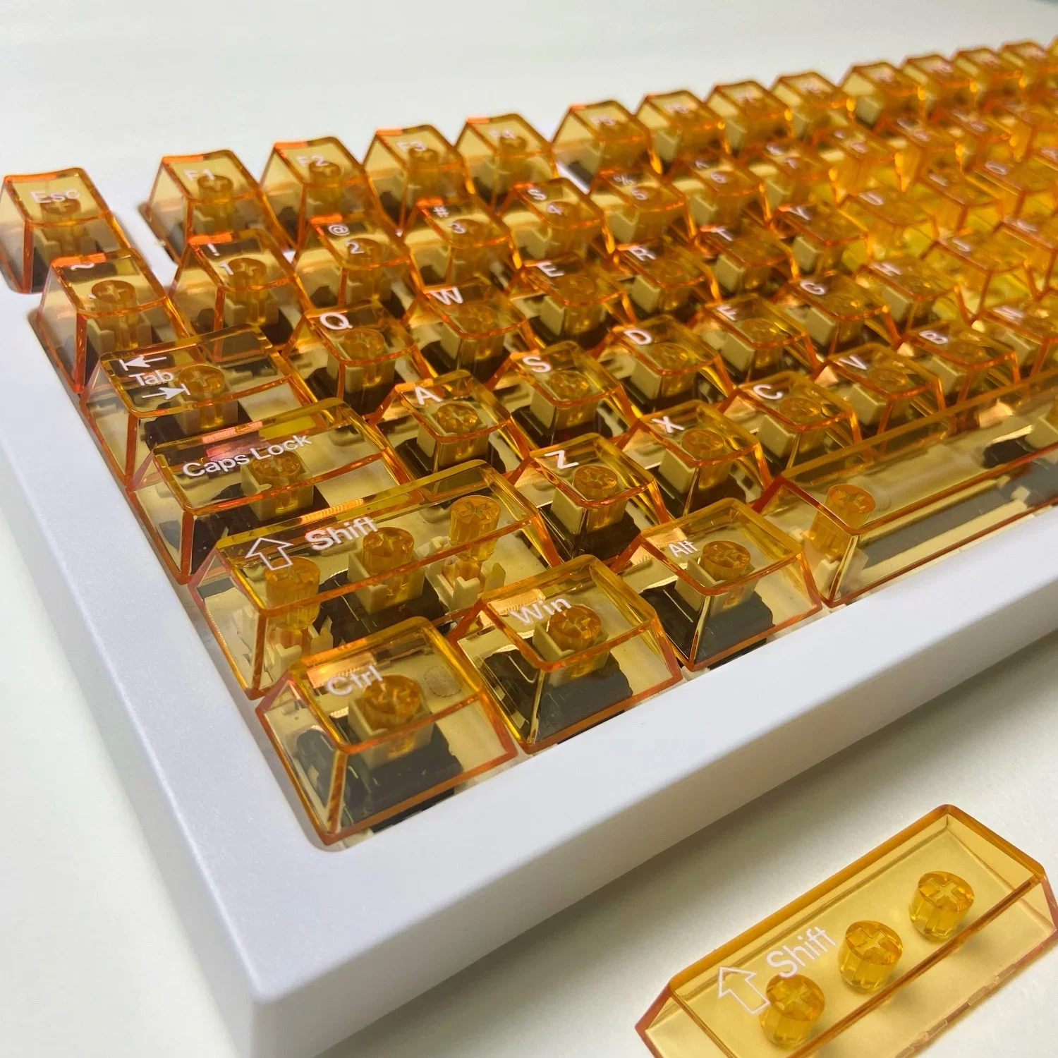 Orange Transparent Keycap Cherry Profile Full Transparent Ice Cube Keycaps For Gaming Mechanical Keyboard PC Custom Key Cap
Orange Transparent Keycap Cherry Profile Full Transparent Ice Cube Keycaps For Gaming Mechanical Keyboard PC Custom Key Cap