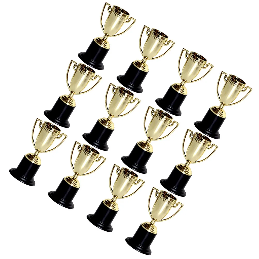 12pcs Mini Award Trophy Plastic Reward Prizes Decorative Props Gift Awards Trophy with Black Base for Party Celebrations Ceremon
12pcs Mini Award Trophy Plastic Reward Prizes Decorative Props Gift Awards Trophy with Black Base for Party Celebrations Ceremon
