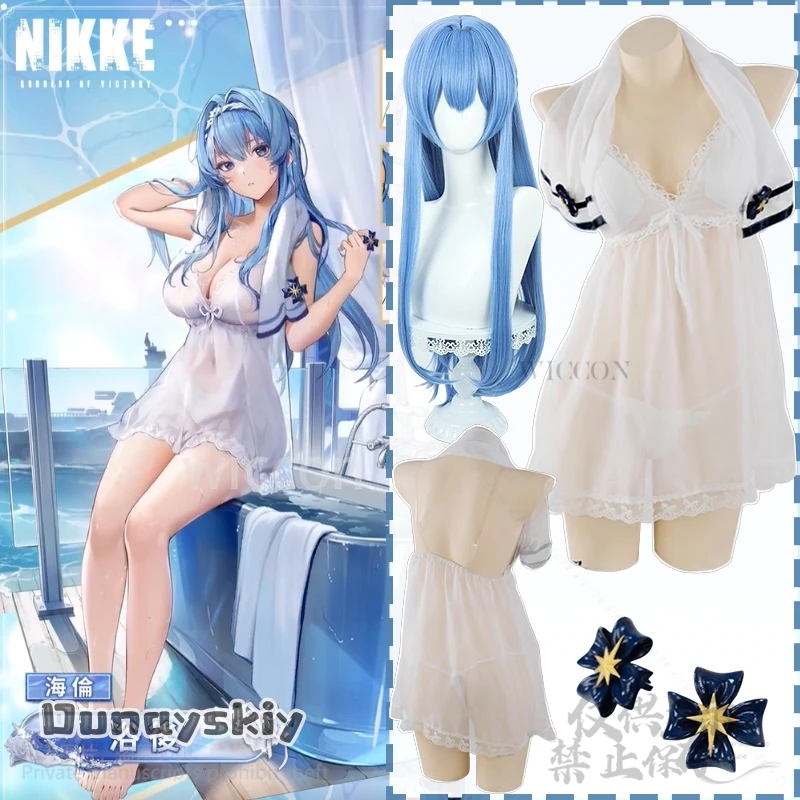 Anime Game NIKKE The Goddess Of Victory Cosplay Helen Costume Sexy Pajamas Chest Open Nightgown Homewear Sleepwear Customized
Anime Game NIKKE The Goddess Of Victory Cosplay Helen Costume Sexy Pajamas Chest Open Nightgown Homewear Sleepwear Customized