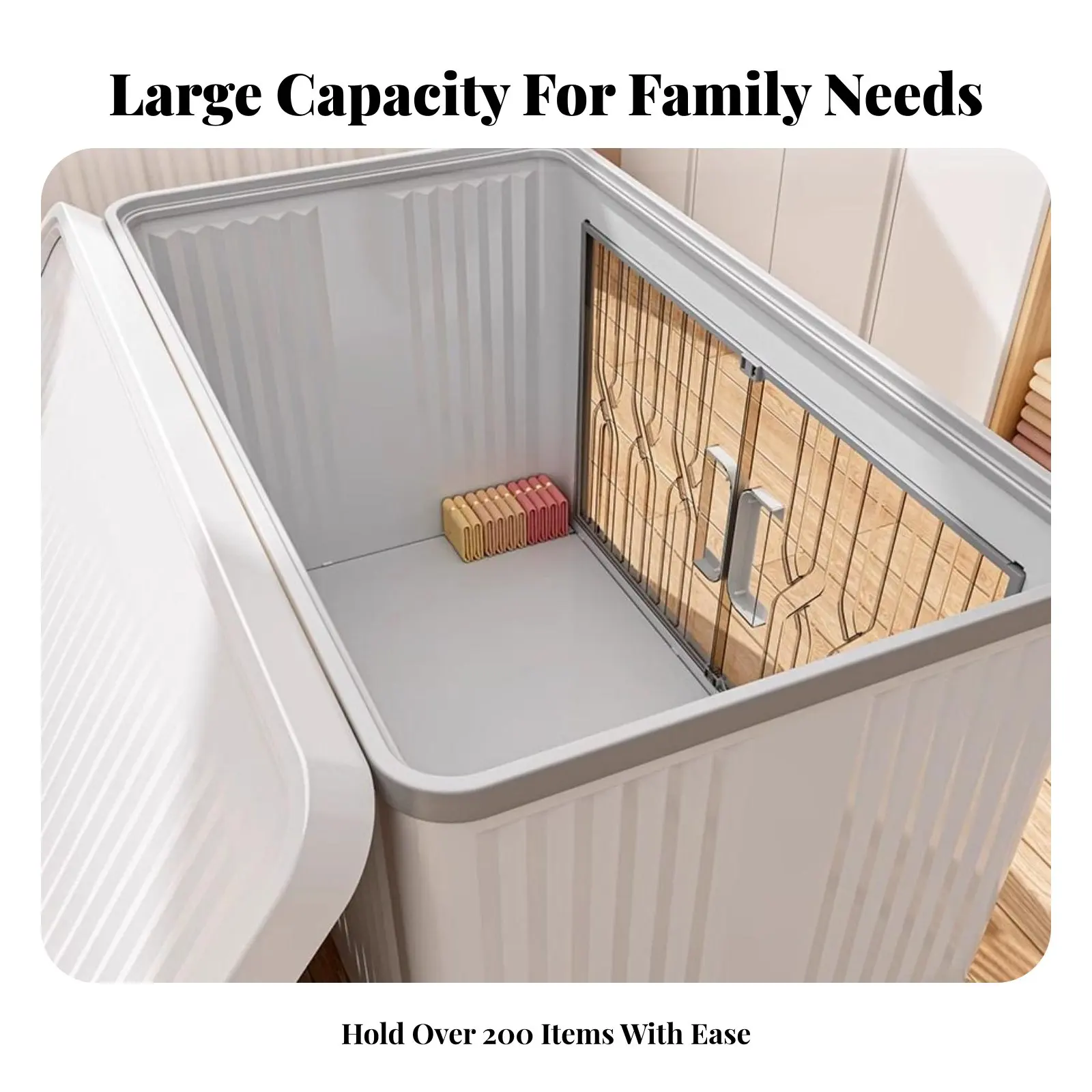 Foldable Frontentry Box Large Capacity Wheeled Storage Cabinet Foldable Design Easy Assembly for Closet, Playroom, Bathroom
Foldable Frontentry Box Large Capacity Wheeled Storage Cabinet Foldable Design Easy Assembly for Closet, Playroom, Bathroom
