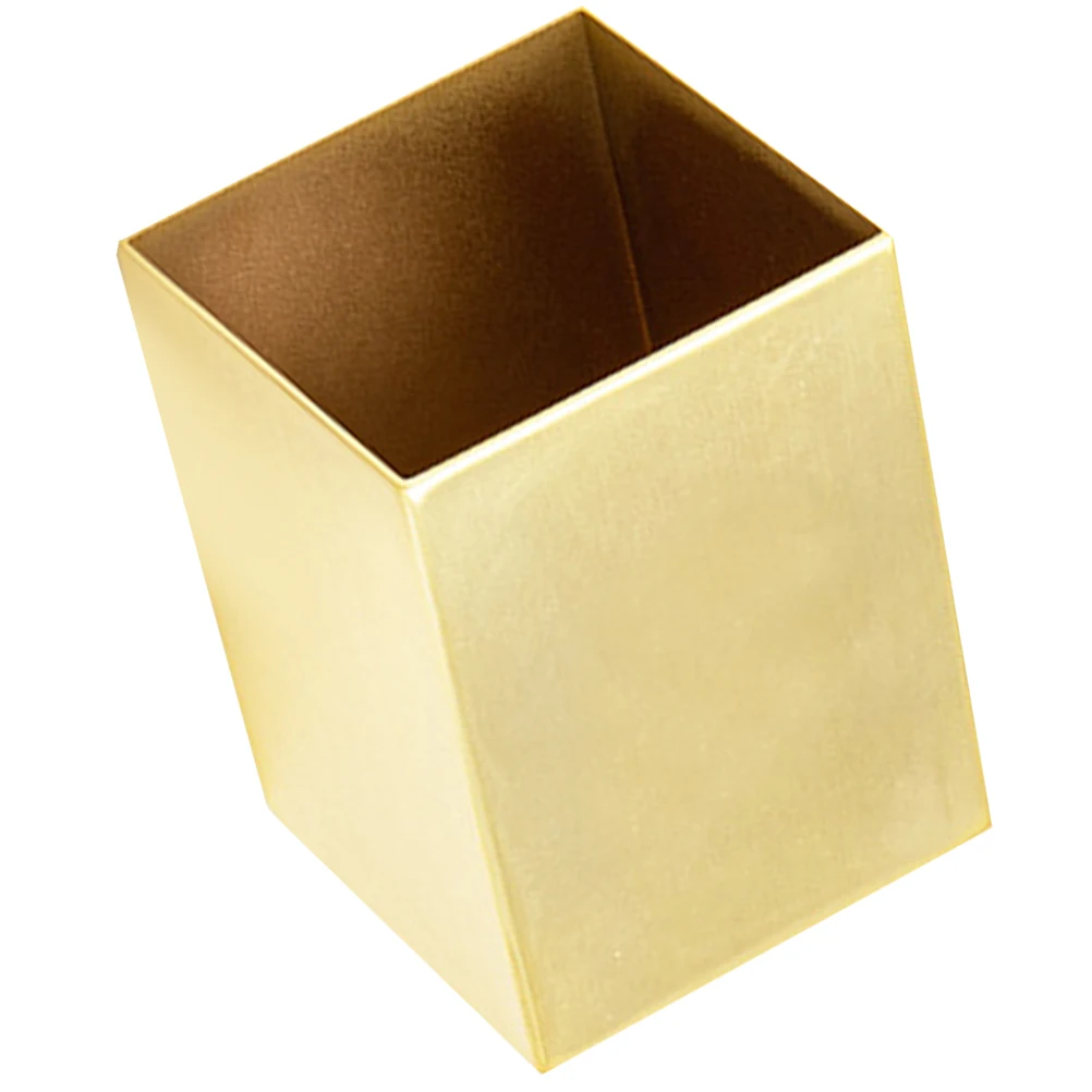 Stainless Steel Pen Holder Square Container Organizer Desktop Stand Cup Golden Structure Lightweight Office Desk
Stainless Steel Pen Holder Square Container Organizer Desktop Stand Cup Golden Structure Lightweight Office Desk