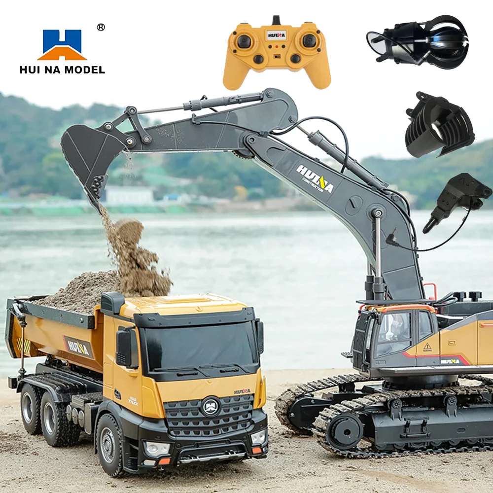 Huina 1592 RC Excavator Truck 1/14 22CH Engineering Vehicle Alloy Bucket 2.4G Radio Controlled Car crawler Toys for children
Huina 1592 RC Excavator Truck 1/14 22CH Engineering Vehicle Alloy Bucket 2.4G Radio Controlled Car crawler Toys for children