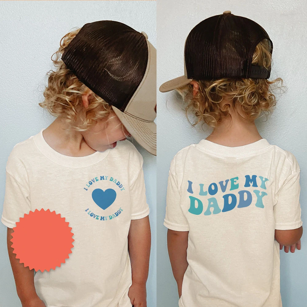 I Love My Daddy Toddler TShirt Toddler Boys Girls Father's Day Shirt Front/Back Kids Tee Clothes Perfect Gift for Papa
I Love My Daddy Toddler TShirt Toddler Boys Girls Father's Day Shirt Front/Back Kids Tee Clothes Perfect Gift for Papa