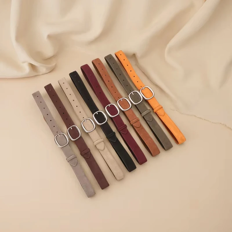 2026 New Women's Suede Leather Belt Vintage Silver Buckle Girdle Ladies 28mm Waistband Fashion Girls Belts for Dresses and Jeans
2026 New Women's Suede Leather Belt Vintage Silver Buckle Girdle Ladies 28mm Waistband Fashion Girls Belts for Dresses and Jeans