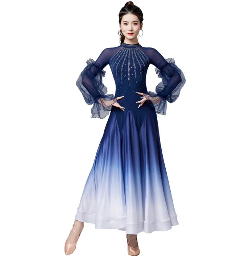 Modern Dance Dress National Standard Waltz Dance Hot Diamond Large Swing Gradient Dress
Modern Dance Dress National Standard Waltz Dance Hot Diamond Large Swing Gradient Dress