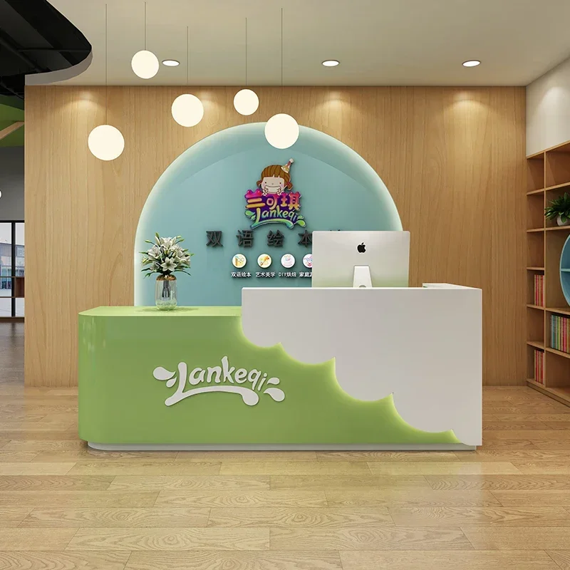 Grocery Store Counter Beauty Salon Furniture Administrator Stand Modern Luxury Reception Table Storage Restaurant Front Desk Spa
Grocery Store Counter Beauty Salon Furniture Administrator Stand Modern Luxury Reception Table Storage Restaurant Front Desk Spa