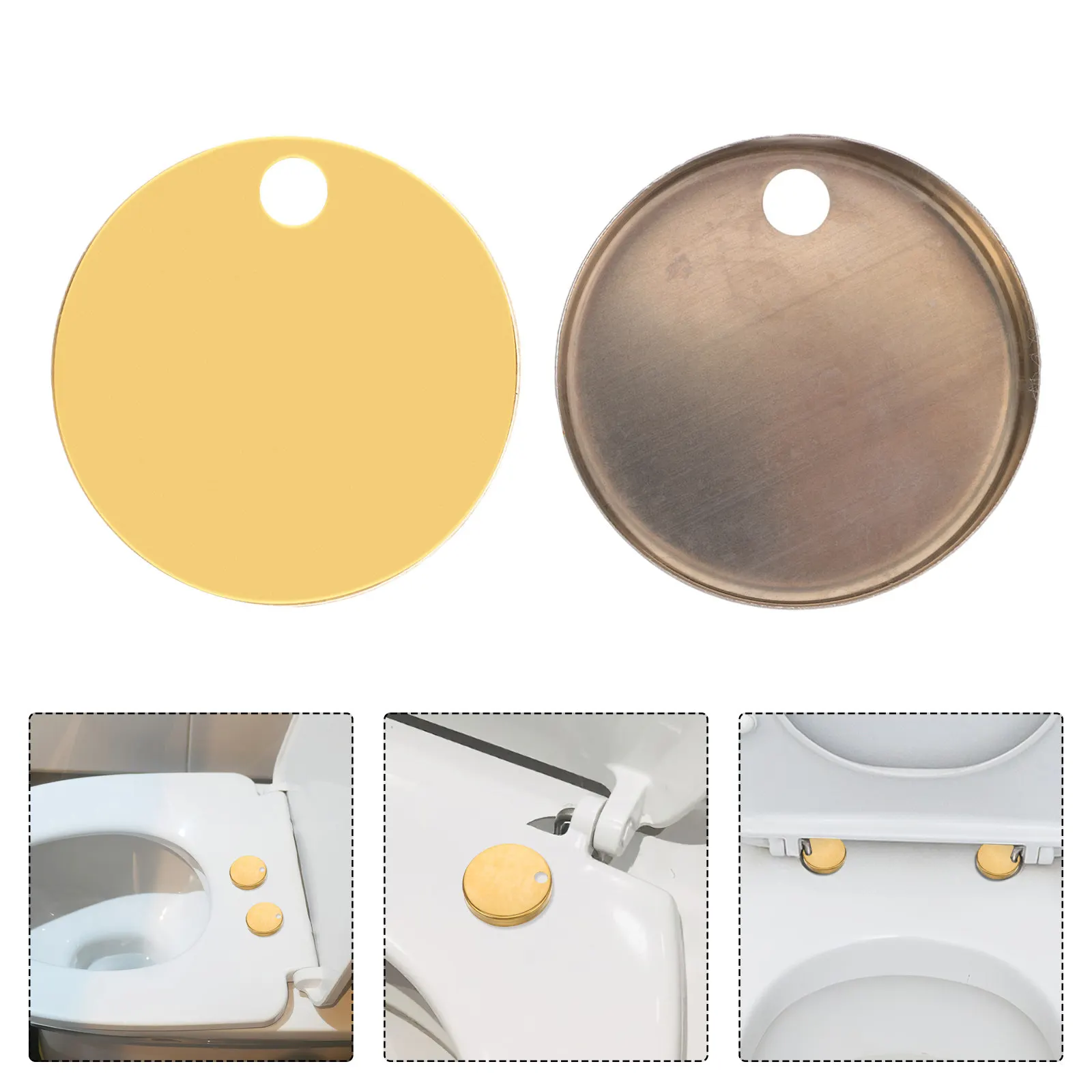 4Pcs Rustproof Stainless Steel Toilet Screw Cover Caps Universal Decorative Bolt Covers for Toilet Bowl and Seat Hardware
4Pcs Rustproof Stainless Steel Toilet Screw Cover Caps Universal Decorative Bolt Covers for Toilet Bowl and Seat Hardware