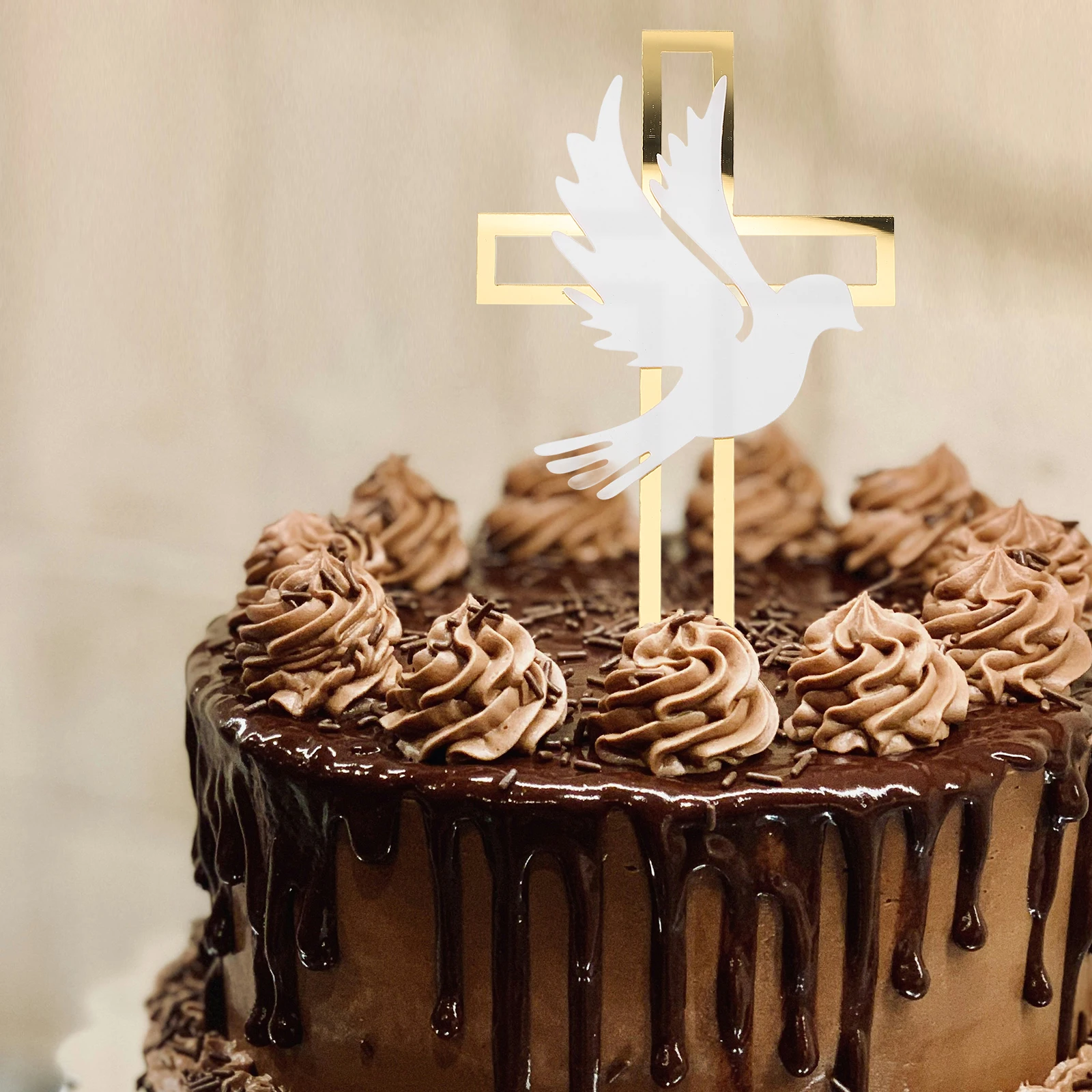 4pcs Dove Cross Cake Topper Acrylic Wedding Baptism Party Decoration Supplies Elegant Shine Dessert Accessories
4pcs Dove Cross Cake Topper Acrylic Wedding Baptism Party Decoration Supplies Elegant Shine Dessert Accessories
