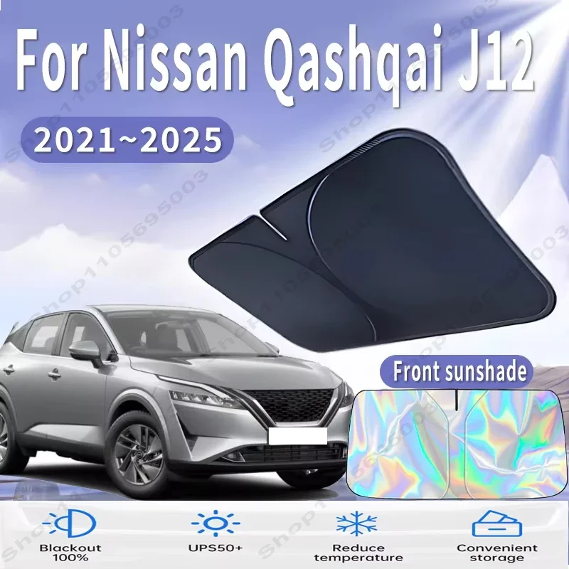 For Nissan Qashqai J12 2021~2025 Car Sun Viso Front Window Windshield Sunshade Heat Insulation Summer Sun UV Protection
For Nissan Qashqai J12 2021~2025 Car Sun Viso Front Window Windshield Sunshade Heat Insulation Summer Sun UV Protection