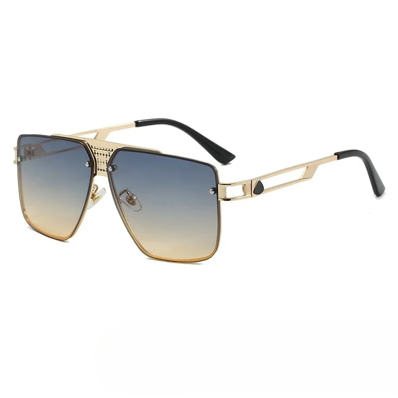  2025 новые металлические солнцезащитные очки в стиле панк для мужчин, уличная мода, стиль пилота, защита UV400, модные индивидуальные ретро-оттенки-авиаторы
2025 новые металлические солнцезащитные очки в стиле панк для мужчин, уличная мода, стиль пилота, защита UV400, модные индивидуальные ретро-оттенки-авиаторы 