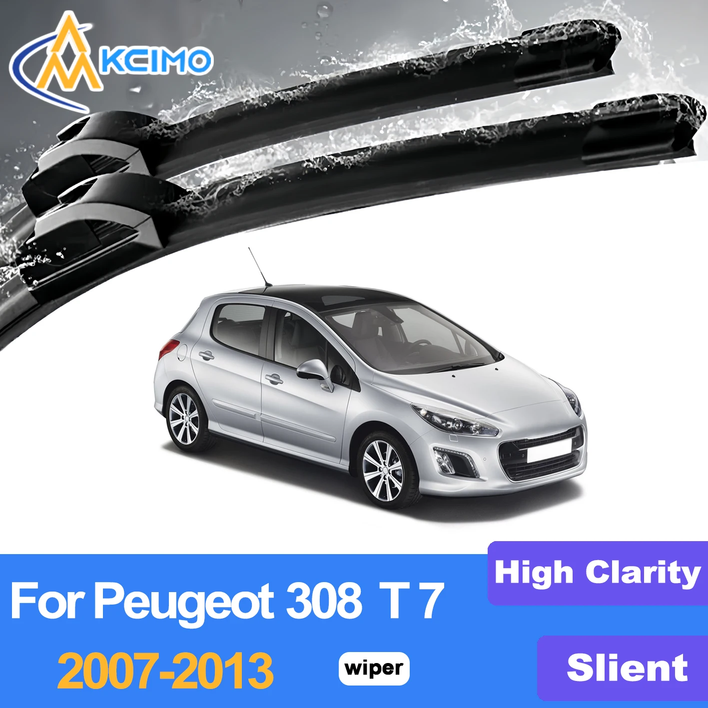 KCIMO 2PCS Front Windshield Wiper Blades For Peugeot 308 T7 2007-2013, Clear Driving In Rain Snow Fog Silent Operation
KCIMO 2PCS Front Windshield Wiper Blades For Peugeot 308 T7 2007-2013, Clear Driving In Rain Snow Fog Silent Operation