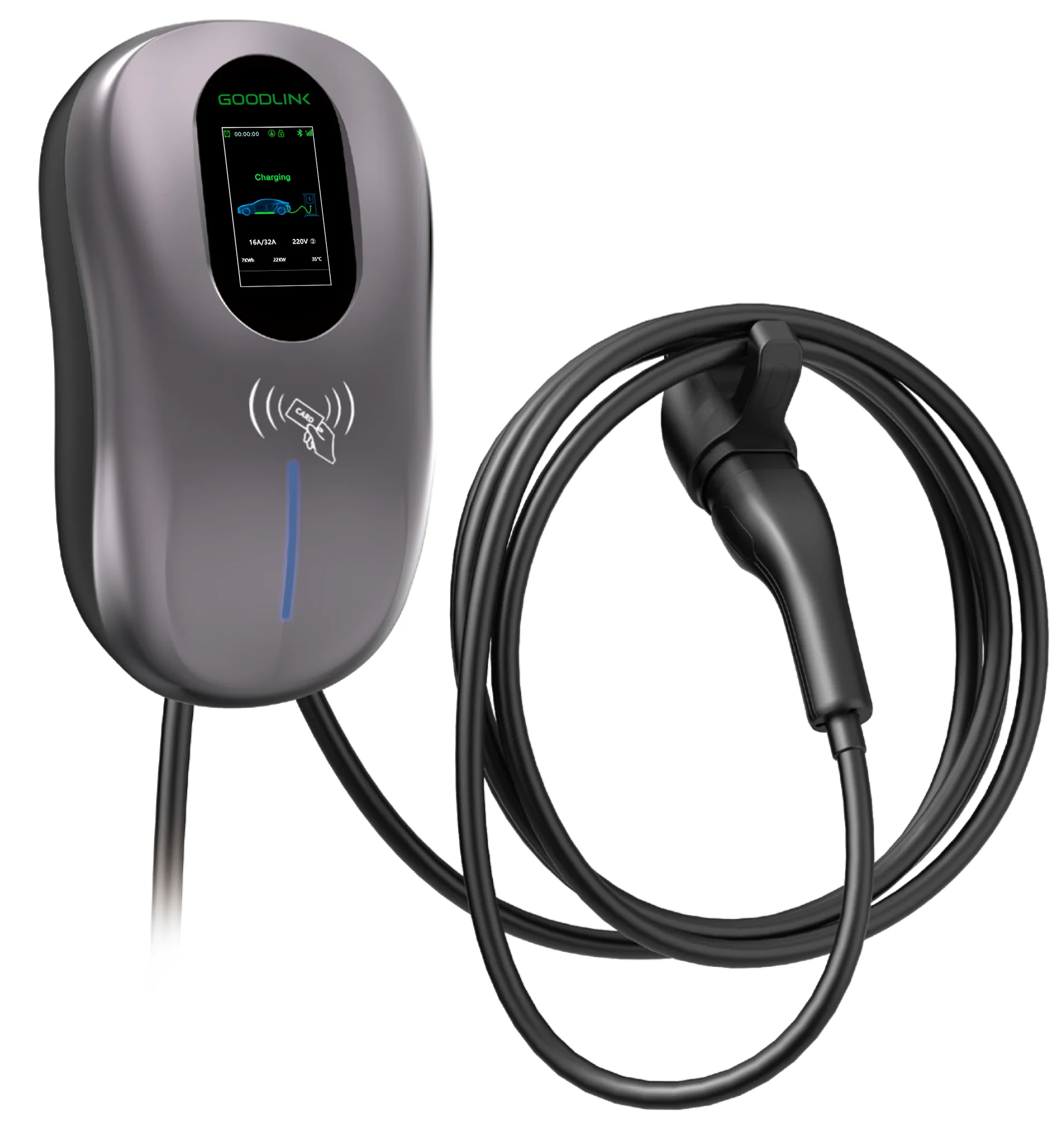 Type 2 11kW AC 16A Wall-Mounted EV Charger, Model S02, 380V Electric Vehicle Charger, Suitable for Home & Outdoor Use
Type 2 11kW AC 16A Wall-Mounted EV Charger, Model S02, 380V Electric Vehicle Charger, Suitable for Home & Outdoor Use