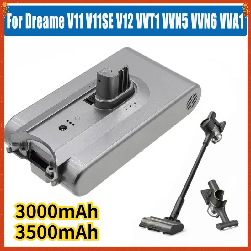 Replacement Battery For Dreame V11 V11SE V12 VVT1 VVN5 VVN6 VVA1 Wireless Vacuum Cleaner 18650 Battery Pack Replacement Battery
Replacement Battery For Dreame V11 V11SE V12 VVT1 VVN5 VVN6 VVA1 Wireless Vacuum Cleaner 18650 Battery Pack Replacement Battery