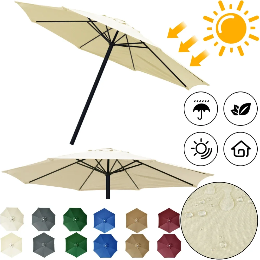 Waterproof Parasol Umbrella Cover Parasol Replacement Cloth Sun Shade Sail for 6/8Ribs Outdoor Patio Garden Parasol Canopy Cover
Waterproof Parasol Umbrella Cover Parasol Replacement Cloth Sun Shade Sail for 6/8Ribs Outdoor Patio Garden Parasol Canopy Cover