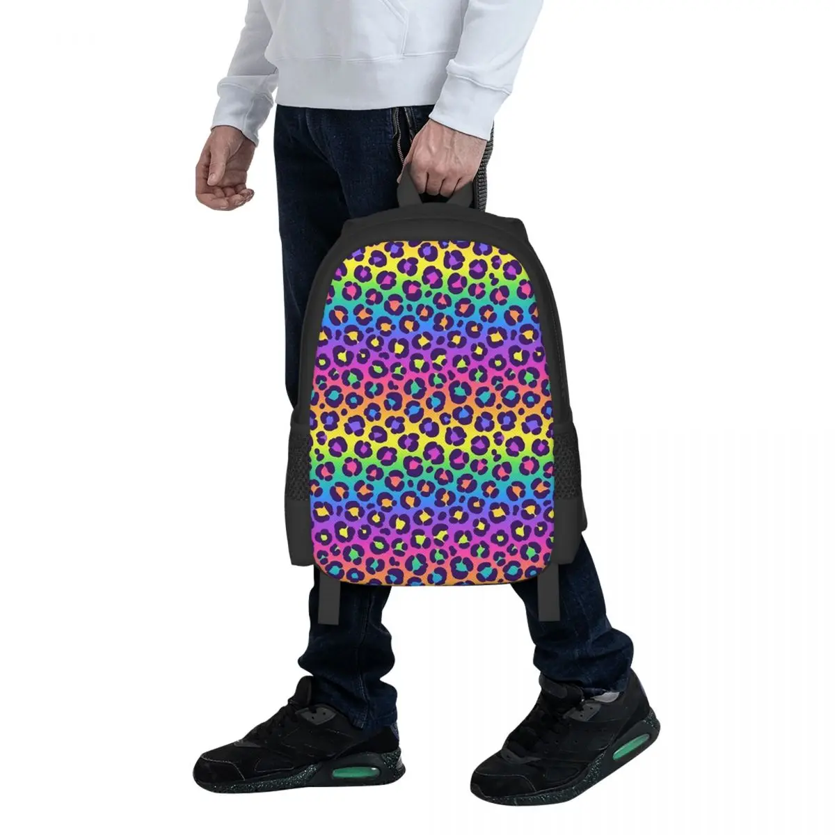 Rainbow Leopard Graphic Student Backpack School Bag Hiking Travel Daypack for Men Women Fashion Bookbag Shoulder Bags
Rainbow Leopard Graphic Student Backpack School Bag Hiking Travel Daypack for Men Women Fashion Bookbag Shoulder Bags