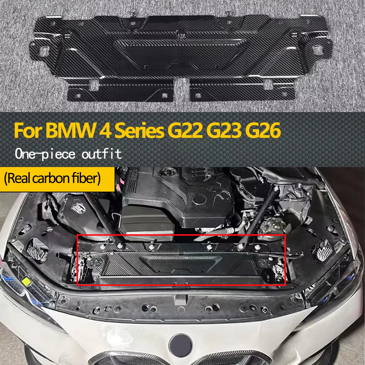 For BMW 4 Series G22 G23 G26 Carbon Fiber High Quality Engine Compartment Radiator Replacement Cover Trim Accessories
For BMW 4 Series G22 G23 G26 Carbon Fiber High Quality Engine Compartment Radiator Replacement Cover Trim Accessories