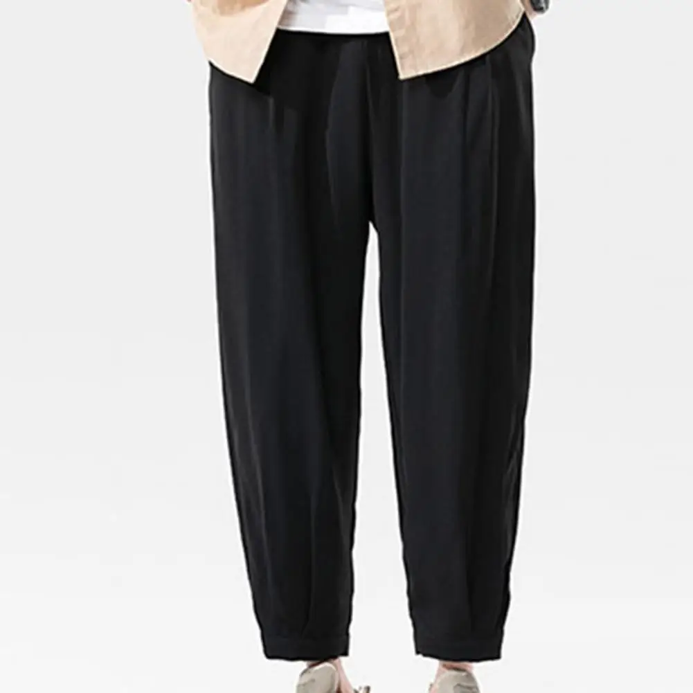 Mid-rise Elastic Waistband Men Pants Drawstring Pockets Ice Silk Summer Wide Leg Thin Jogging Pants Streetwear
Mid-rise Elastic Waistband Men Pants Drawstring Pockets Ice Silk Summer Wide Leg Thin Jogging Pants Streetwear