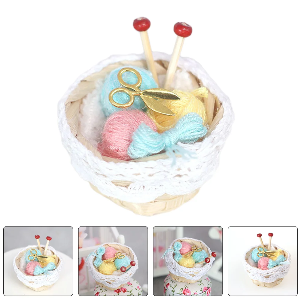 Dollhouse Knitted Basket Mini Supply Decoration Accessories Miniature Woolen Yarn Model
Dollhouse Knitted Basket Mini Supply Decoration Accessories Miniature Woolen Yarn Model
