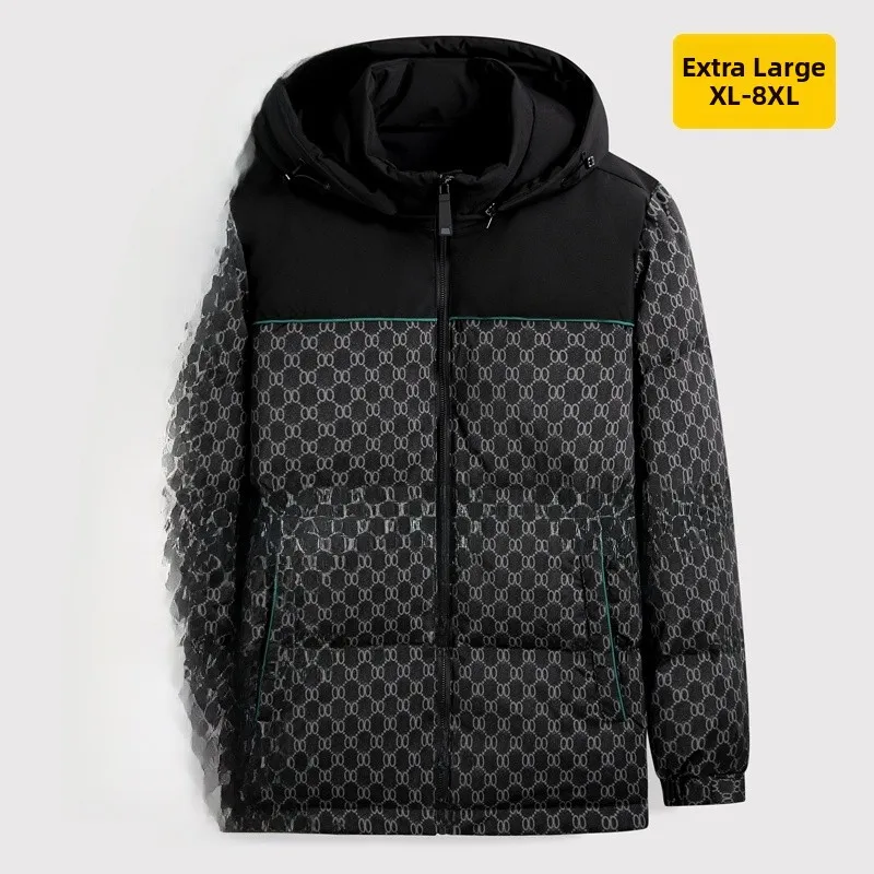 Мужское модное свободное пуховое пальто больших размеров Jaet Thi White Du Feather, теплое зимнее пальто обычной длины, застежка-молния с геометрическим узором...
Мужское модное свободное пуховое пальто больших размеров Jaet Thi White Du Feather, теплое зимнее пальто обычной длины, застежка-молния с геометрическим узором...