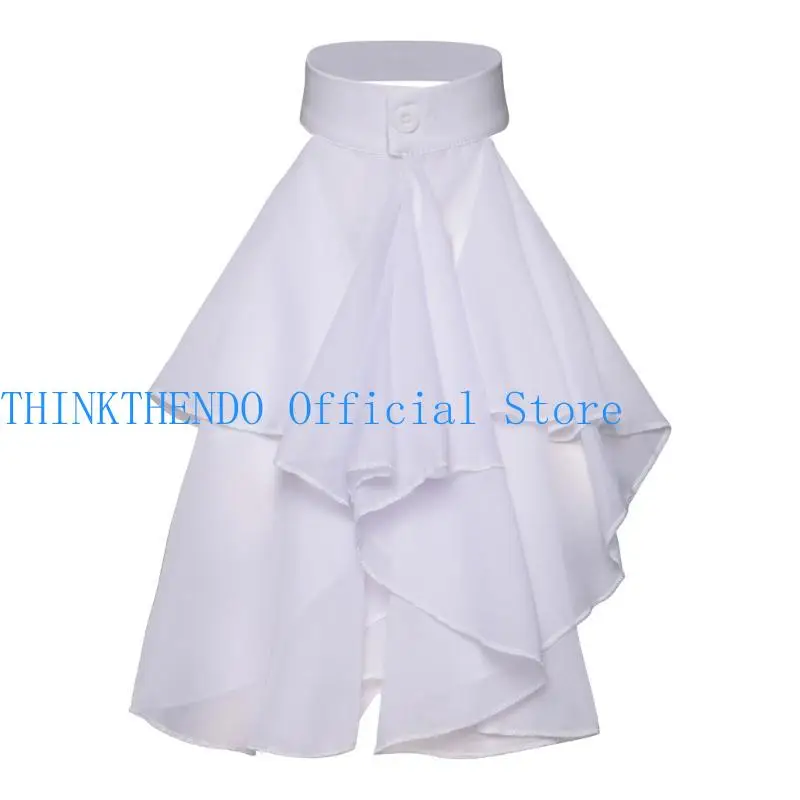 652F Victorian Colonial Jabot Steampunk Detachable Ruffled False Collar Shirt Front Necklace Neckwear Halloween Costume
652F Victorian Colonial Jabot Steampunk Detachable Ruffled False Collar Shirt Front Necklace Neckwear Halloween Costume