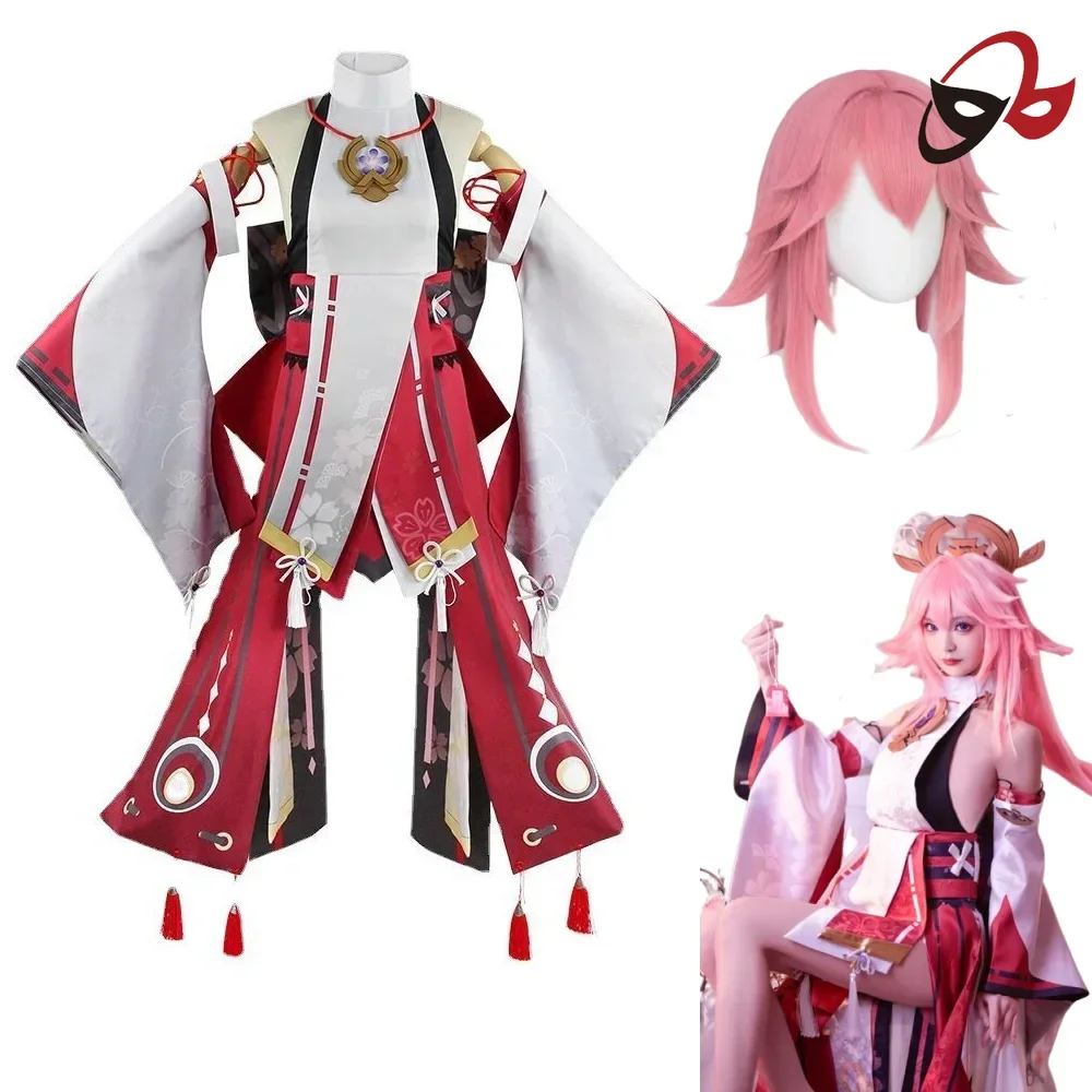 Genshin Impact Yae Miko Cosplay Costume Full Set - Guuji Fancy Outfit Dress & Headwear Game Suit for Cosplay Events
Genshin Impact Yae Miko Cosplay Costume Full Set - Guuji Fancy Outfit Dress & Headwear Game Suit for Cosplay Events