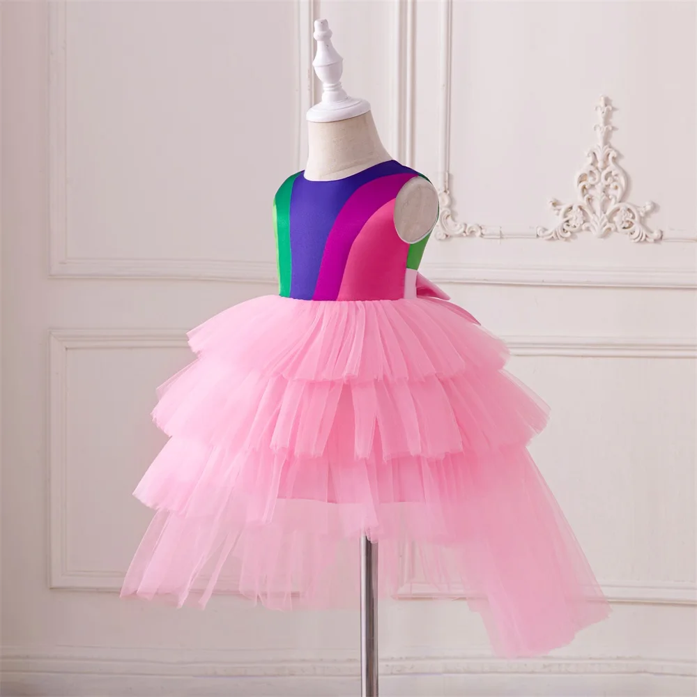 2025 Baby Girls Pink Fairy Fluffy Lace Dress For Party Toddler Colorful Rainbow Princess Gown Infant Summer Tutu Dresses Wear
2025 Baby Girls Pink Fairy Fluffy Lace Dress For Party Toddler Colorful Rainbow Princess Gown Infant Summer Tutu Dresses Wear
