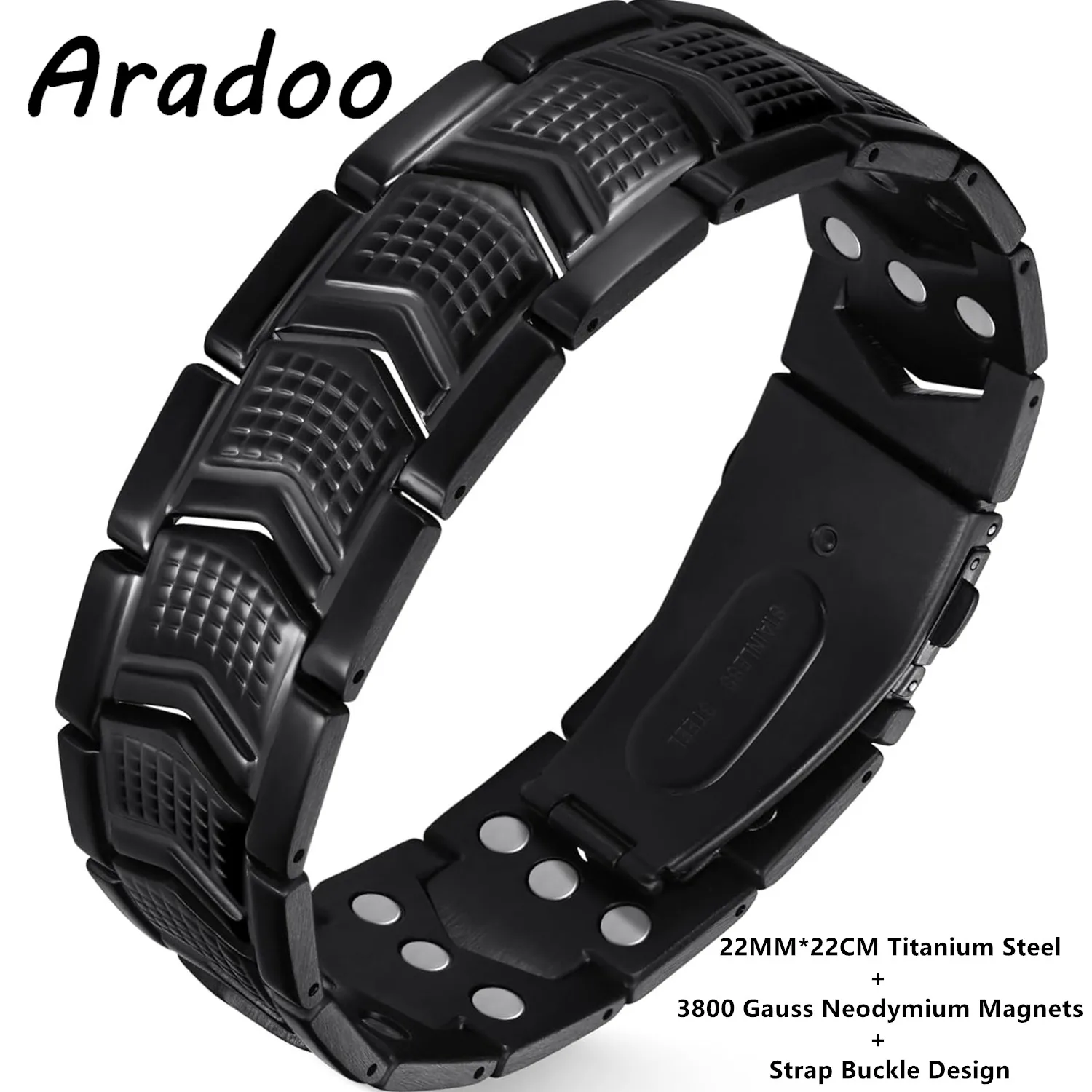 Магнитные браслеты ARADOO 3X из титановой стали для мужчин с премиальной застежкой-трансформером, ювелирные изделия, подарки
Магнитные браслеты ARADOO 3X из титановой стали для мужчин с премиальной застежкой-трансформером, ювелирные изделия, подарки