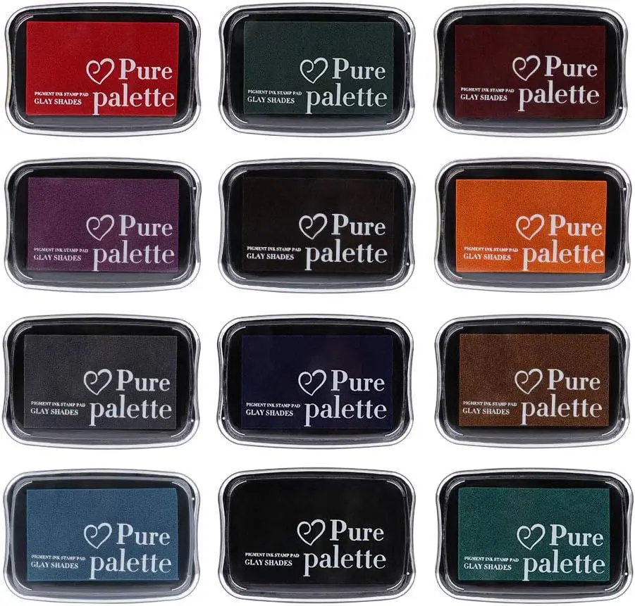 Ink Pad Set, 12 Colors European Vintage Pigment Ink Pads for Rubber Stamps, Scrapbooking, Paper, Fabric, Wood, Craft Supplies
Ink Pad Set, 12 Colors European Vintage Pigment Ink Pads for Rubber Stamps, Scrapbooking, Paper, Fabric, Wood, Craft Supplies