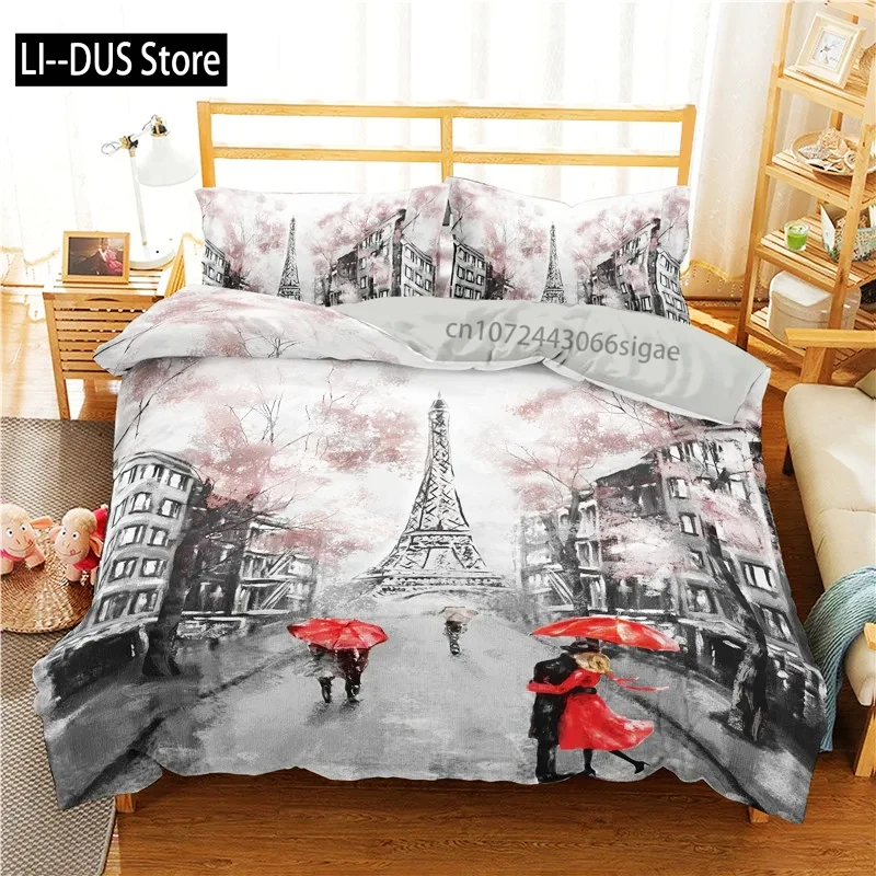 Eiffel Tower Duvet Cover Set King Size Paris Tower Bedding Set Microfiber French Style Home Decor Grey Cityscape Bedspread Cover
Eiffel Tower Duvet Cover Set King Size Paris Tower Bedding Set Microfiber French Style Home Decor Grey Cityscape Bedspread Cover