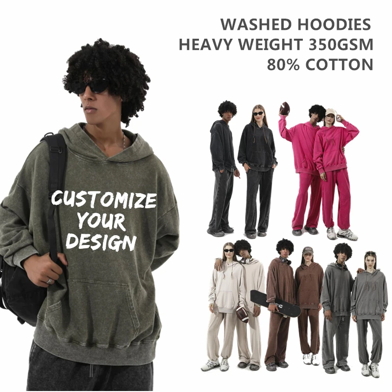 Customize Oversize Heavy Weight Acid Washed Hoodies Hip Hop Streetwear Brand Custom Logo Design Print On Demand Dropshipping
Customize Oversize Heavy Weight Acid Washed Hoodies Hip Hop Streetwear Brand Custom Logo Design Print On Demand Dropshipping