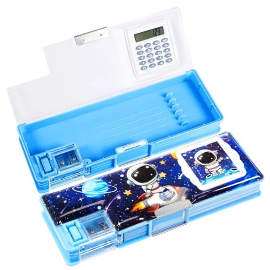 Multifunctional Pencil Box for Boys Pencil Case with Calculator and Sharpener Cool Cute Pencilcase School Supplies Essentials C
Multifunctional Pencil Box for Boys Pencil Case with Calculator and Sharpener Cool Cute Pencilcase School Supplies Essentials C
