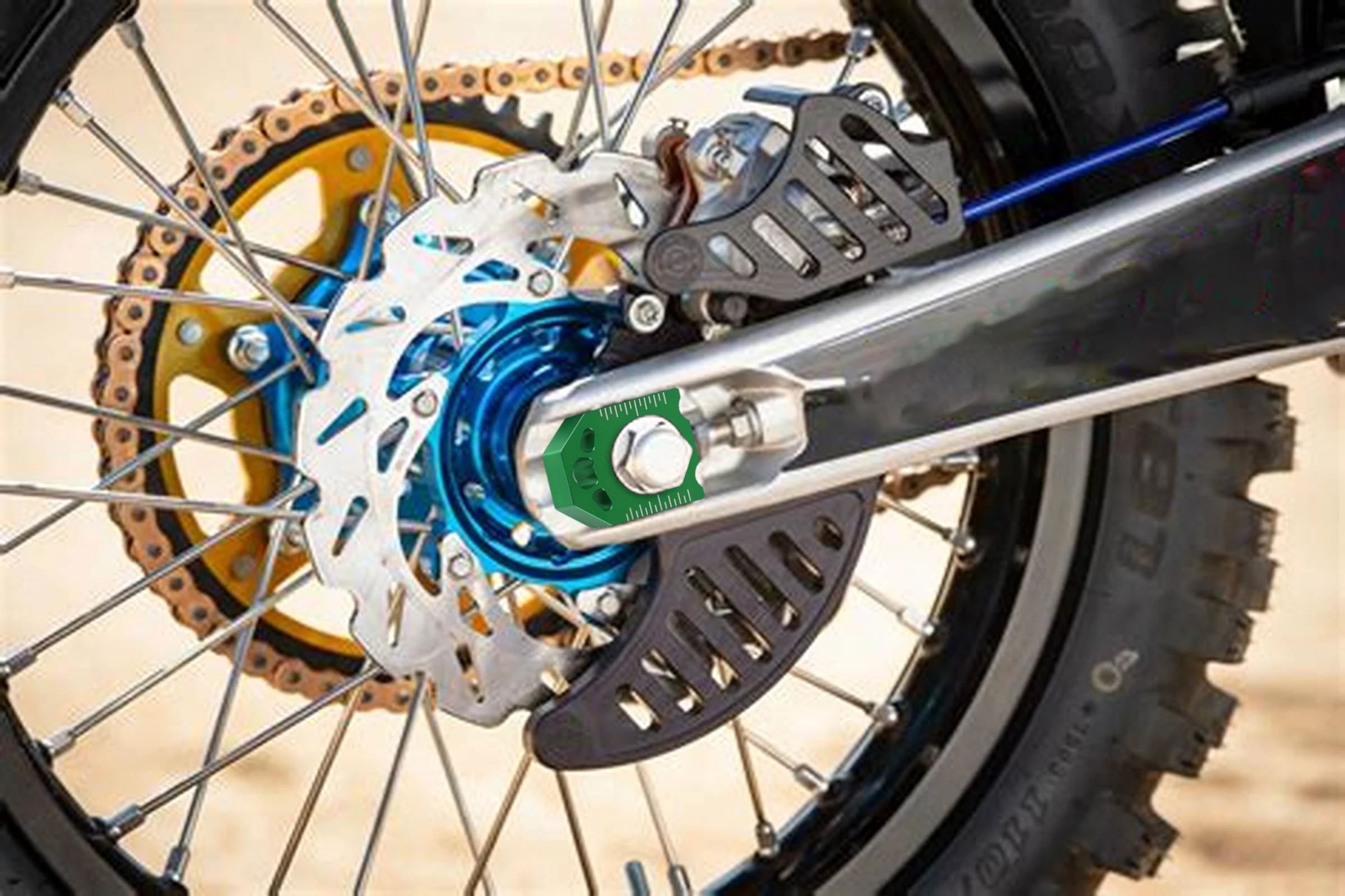 Motorcycle Accessories CNC Rear Chain Adjuster Axle Block For SX SXF XC XCF EXC EXCF XCW XCFW 85-530 Dirt Pit Bike Motocross
Motorcycle Accessories CNC Rear Chain Adjuster Axle Block For SX SXF XC XCF EXC EXCF XCW XCFW 85-530 Dirt Pit Bike Motocross