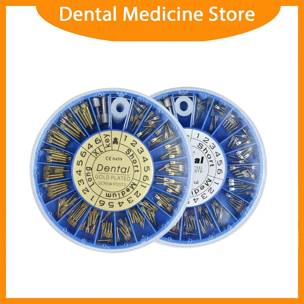 Dental Stainless Steel Screw Post Dental Golden Plated Screw Post TITANIUM Screw Posts For Dentist Tool Dentistry
Dental Stainless Steel Screw Post Dental Golden Plated Screw Post TITANIUM Screw Posts For Dentist Tool Dentistry