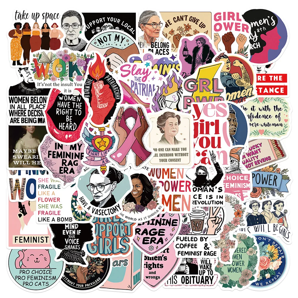50PCS Feminist RBG Girl Power Stickers Inspirational Women's Rights English DIY Decorative Laptop Waterproof Stickers Kids Toy
50PCS Feminist RBG Girl Power Stickers Inspirational Women's Rights English DIY Decorative Laptop Waterproof Stickers Kids Toy