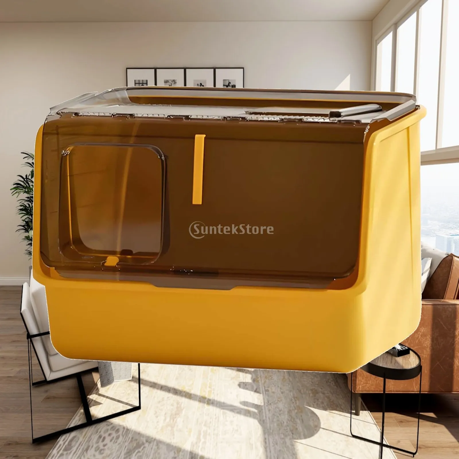 Hooded Cat Litter Tray Enclosed PP Material Easy Cleaning Potty Box Pet Indoor Toilet for Home Travel
Hooded Cat Litter Tray Enclosed PP Material Easy Cleaning Potty Box Pet Indoor Toilet for Home Travel