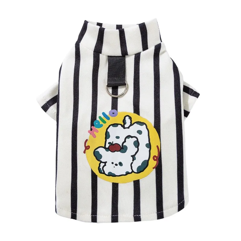 Striped Cat Shirt Leash Hole Two Legs Stretch Base Tee for Sphynx Hairless Cat Devon Rex Loungewear Comfy Homewear Autumn Winter
Striped Cat Shirt Leash Hole Two Legs Stretch Base Tee for Sphynx Hairless Cat Devon Rex Loungewear Comfy Homewear Autumn Winter
