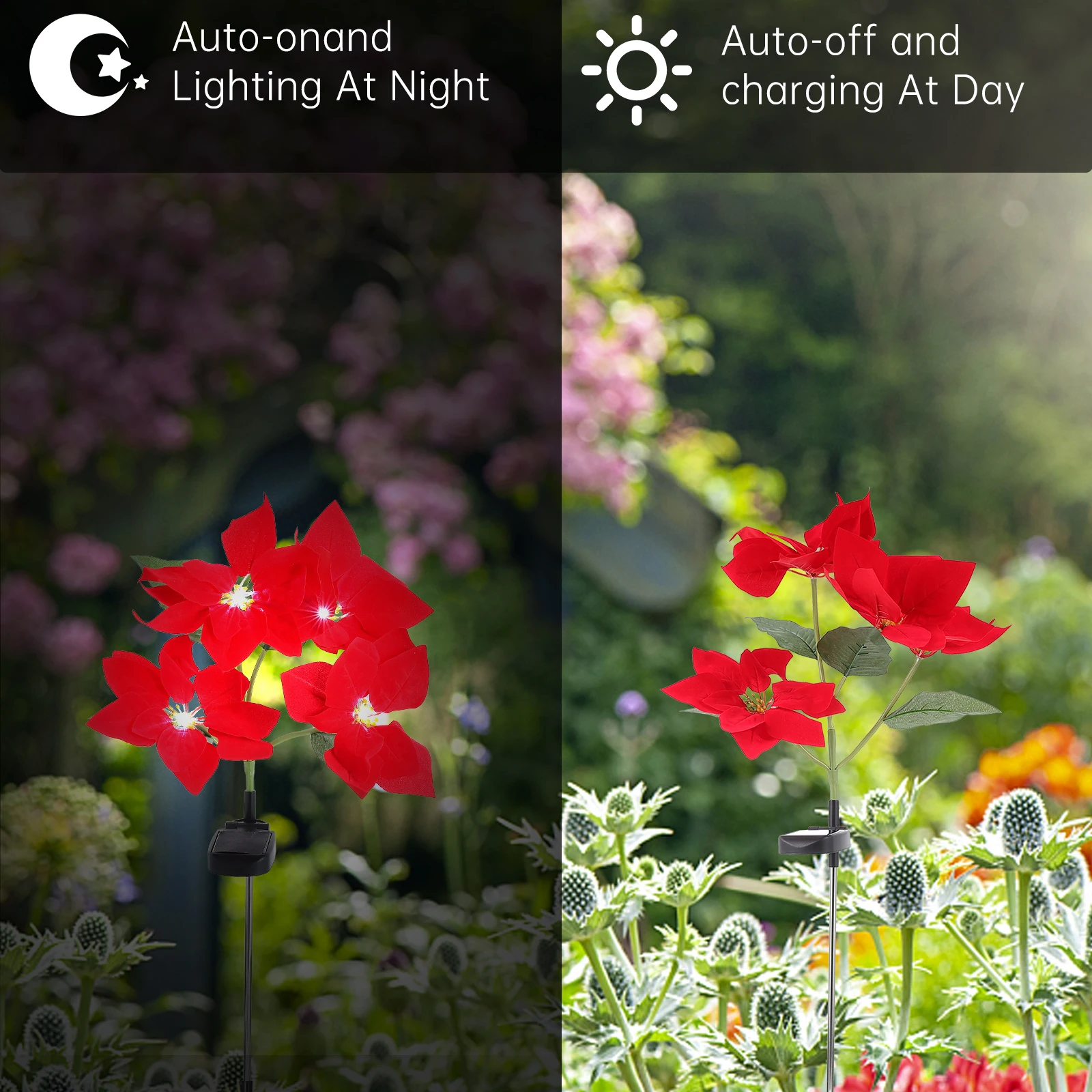 1pc Christmas Flower Light Garden Yard Lamp Red Ground Insert Outdoor Solar Energy Xmas Decorative Landscape Garden Solar Lamp
1pc Christmas Flower Light Garden Yard Lamp Red Ground Insert Outdoor Solar Energy Xmas Decorative Landscape Garden Solar Lamp