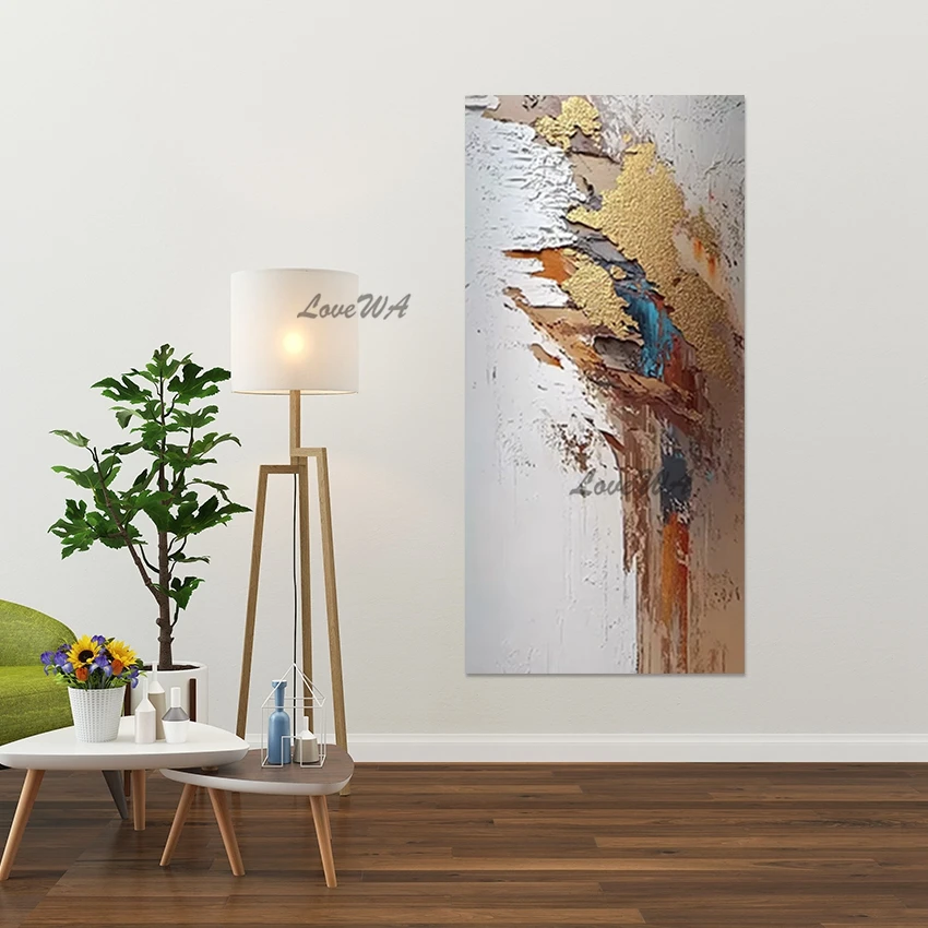 Large Size, Gold Foil Design Abstract Painting For Living Room, Thick Acrylic Modern Canvas Art, Decor Wall Picture, Unframed
Large Size, Gold Foil Design Abstract Painting For Living Room, Thick Acrylic Modern Canvas Art, Decor Wall Picture, Unframed